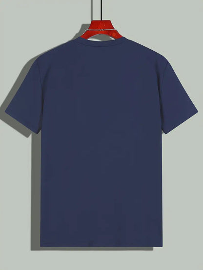T-Shirt - Casual - Kurze Ärmel - T-Shirt mit Rundhalsausschnitt - Herrenhemden-Chaps Herrenmode