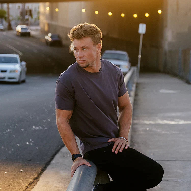 T-Shirt | Kurzarm | Rundhalsausschnitt | Slim-Fit-T-Shirts | Herren-T-Shirts-Chaps Herrenmode