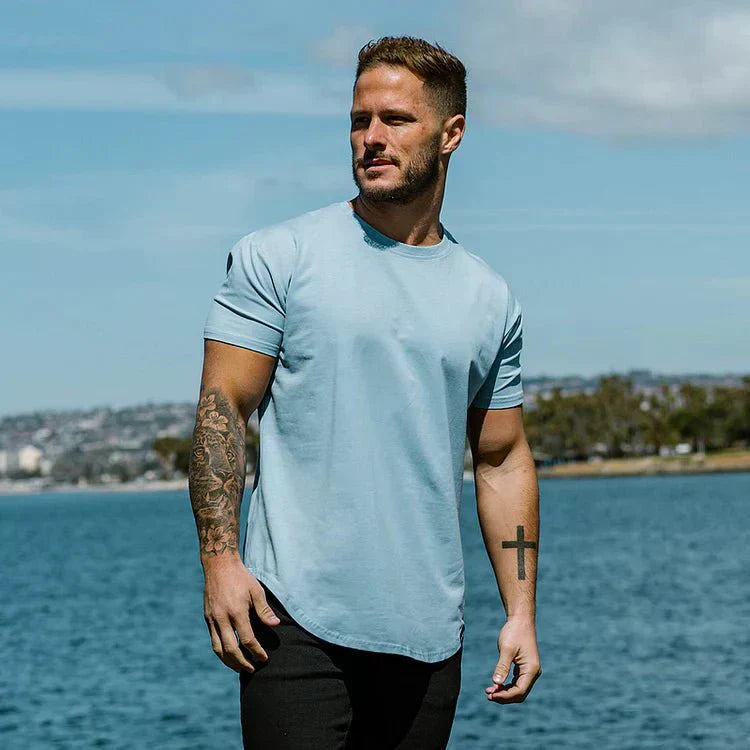 T-Shirt – Slim Fit – Rundhalsausschnitt – Sport-T-Shirt – Herren-T-Shirts-Chaps Herrenmode