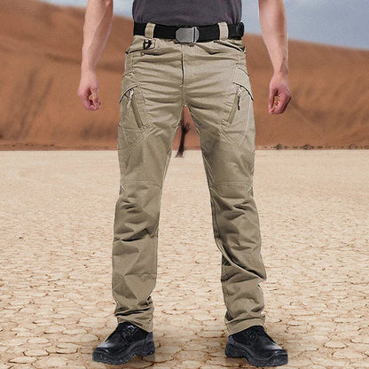 Taktische Hose | Gerade Geschnittene Hose | Outdoor | Cargohose | Herrenhose-Khaki-S-Chaps Herrenmode
