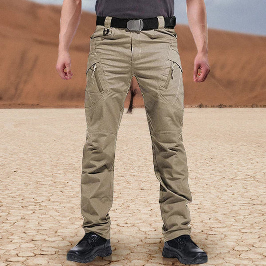 Taktische Hose | Gerade Geschnittene Hose | Outdoor | Cargohose | Herrenhose-Khaki-S-Chaps Herrenmode