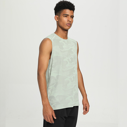 Tanktop | Ärmellos | Schnell trocknend | Trainingsshirt | Herren-Fitnessshirt-Grün-S-Chaps Herrenmode