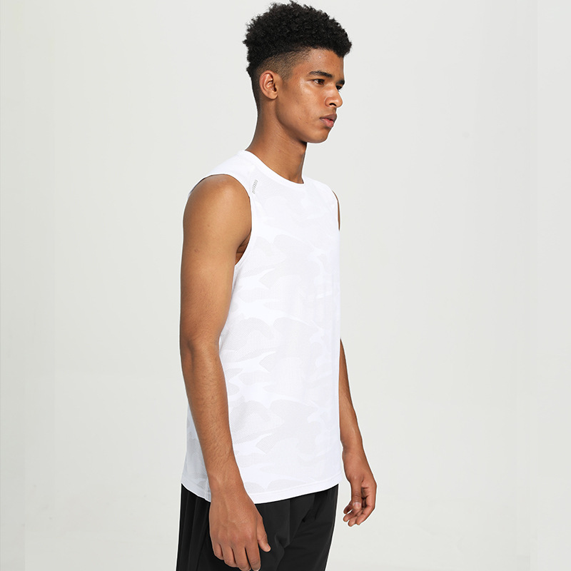 Tanktop | Ärmellos | Schnell trocknend | Trainingsshirt | Herren-Fitnessshirt-Weiß-S-Chaps Herrenmode