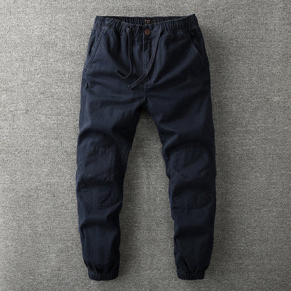 Tarnhose – Taktisch – Elastischer Bund – Cargohose – Herrenhose-Blau-S-Chaps Herrenmode