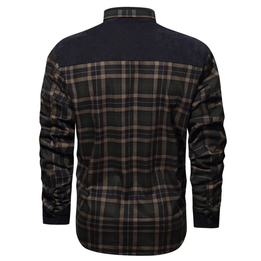 Trachtenhemd Herren - Grau Oktoberfest-Chaps Herrenmode
