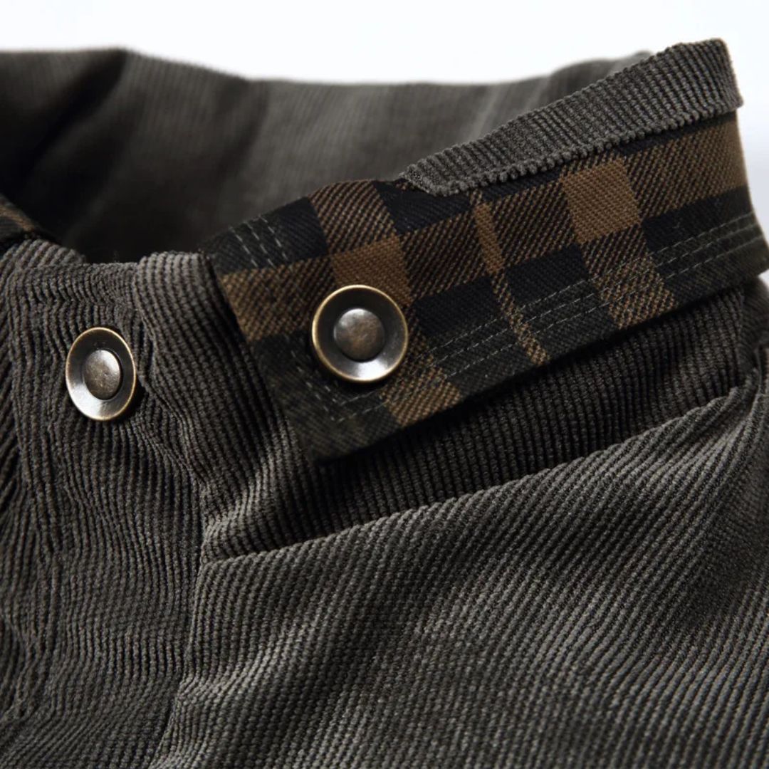 Trachtenhemd Herren - Grau Oktoberfest-Chaps Herrenmode