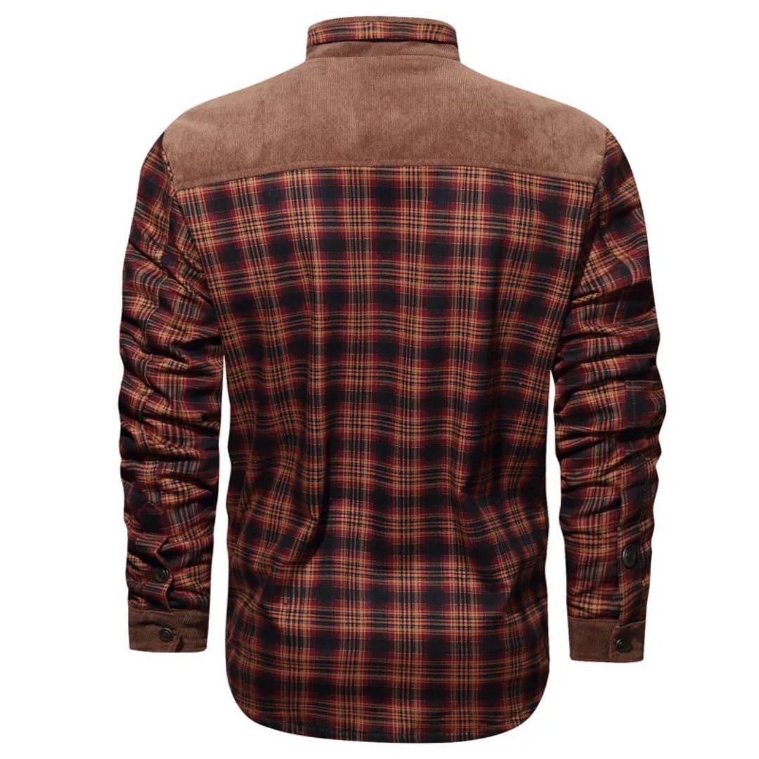 Trachtenhemd Herren - Grau Oktoberfest-Chaps Herrenmode