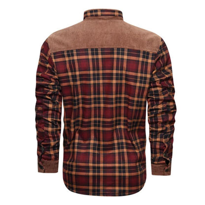 Trachtenhemd Herren - Grau Oktoberfest-Chaps Herrenmode