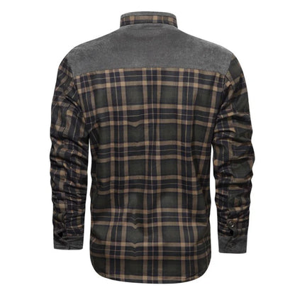 Trachtenhemd Herren - Grau Oktoberfest-Chaps Herrenmode