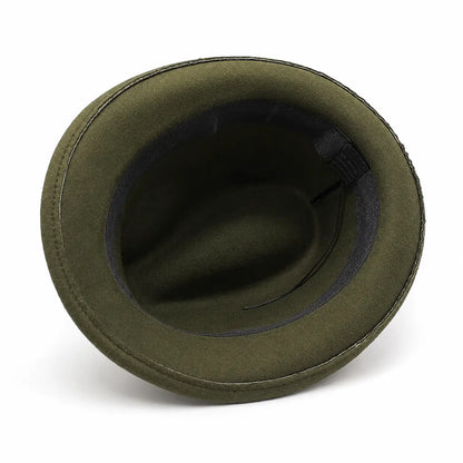 Trachtenhut - Herren Filz Traditionell Bayerisch Khaki Oktoberfest-Chaps Herrenmode