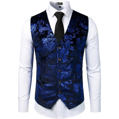 Trachtenweste Herren - Traditionell Rot Oktoberfest-Blau-S-Chaps Herrenmode