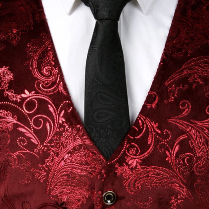 Trachtenweste Herren - Traditionell Rot Oktoberfest-Chaps Herrenmode
