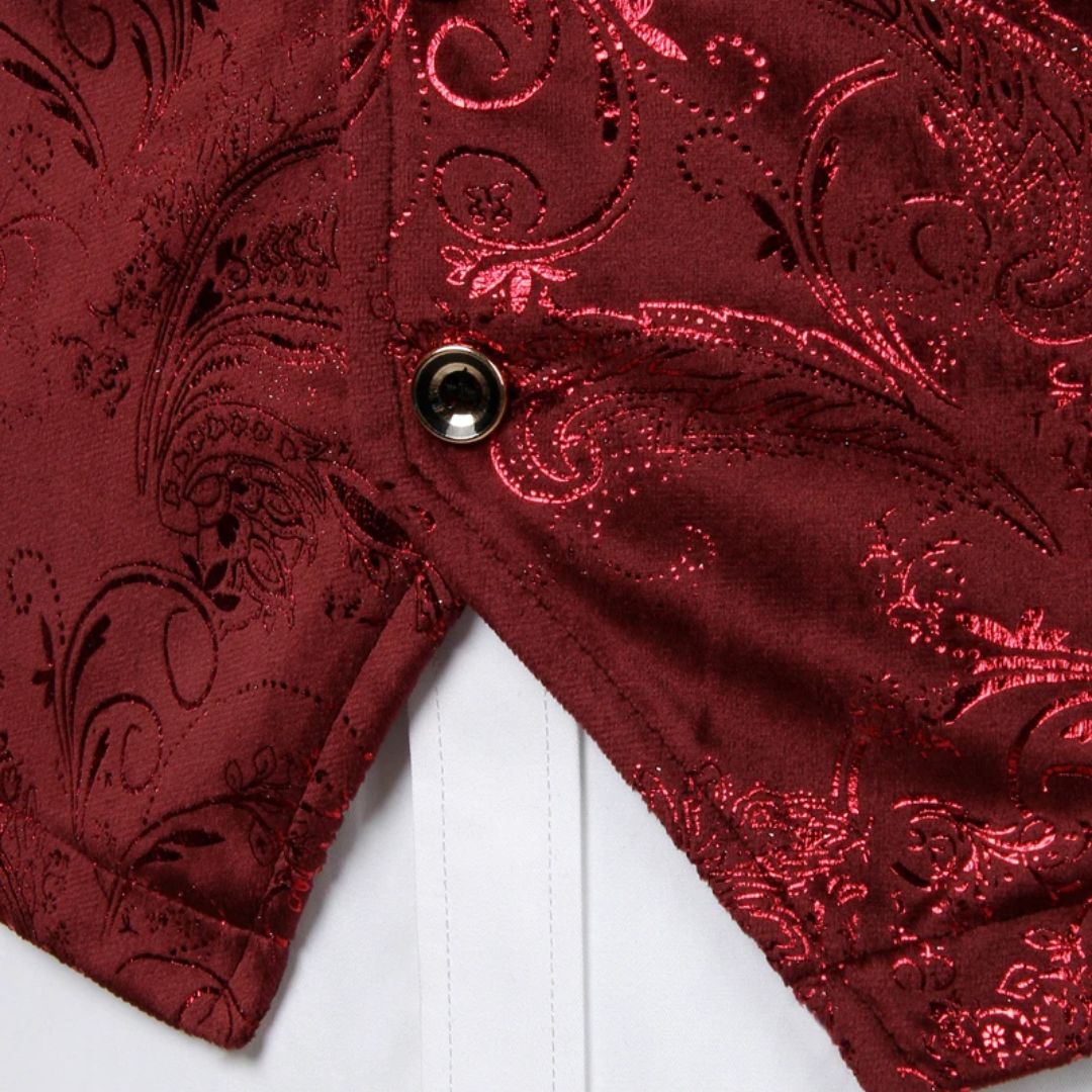 Trachtenweste Herren - Traditionell Rot Oktoberfest-Chaps Herrenmode