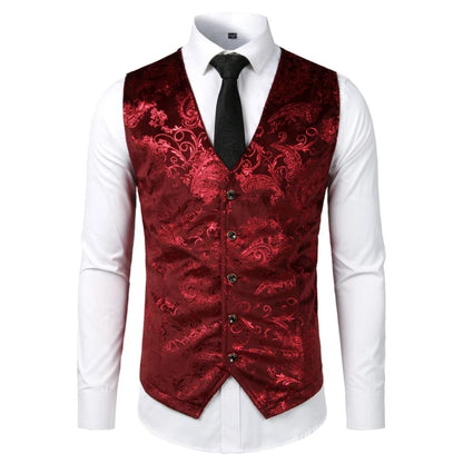 Trachtenweste Herren - Traditionell Rot Oktoberfest-Rot-S-Chaps Herrenmode