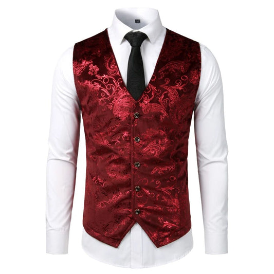 Trachtenweste Herren - Traditionell Rot Oktoberfest-Rot-S-Chaps Herrenmode