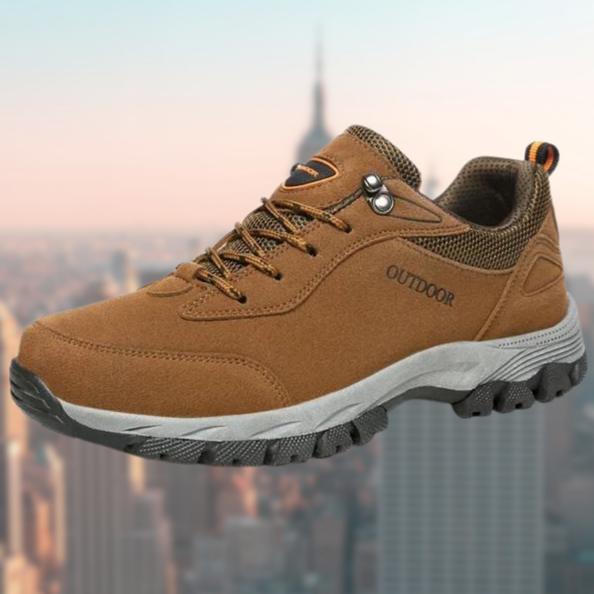 Wanderschuhe | Anti-Rutsch | Schnürschuhe | Orthopädische Schuhe | Herrenschuhe-Braun-39-Chaps Herrenmode