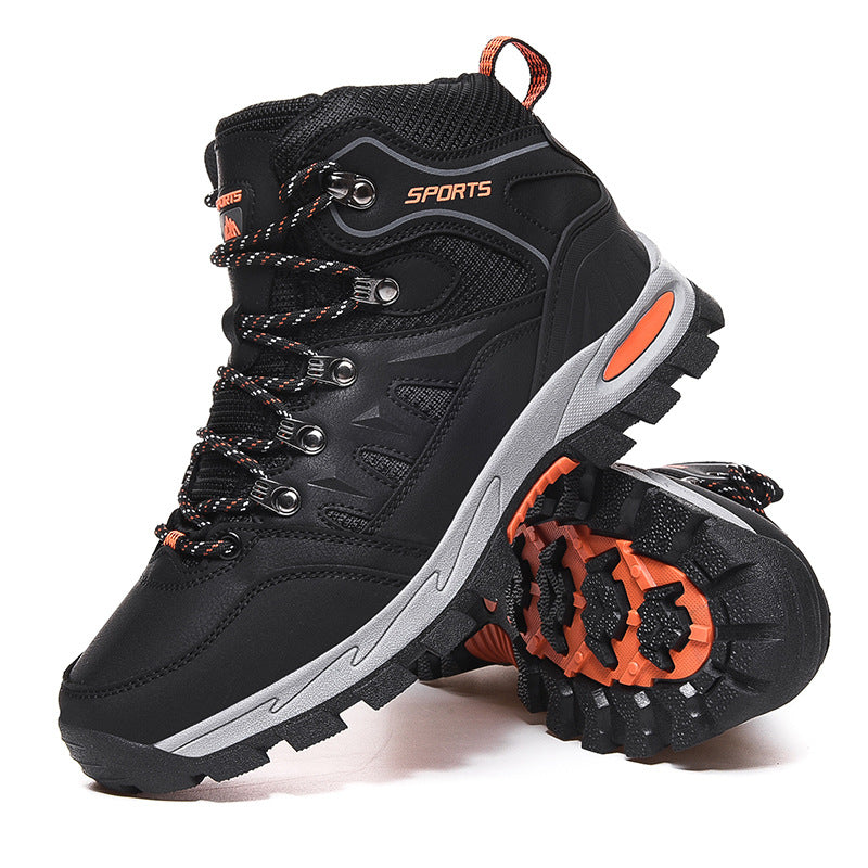 Wanderschuhe – Wasserdicht – Outdoor – Wanderschuhe – Herrenschuhe-Schwarz-40-Chaps Herrenmode