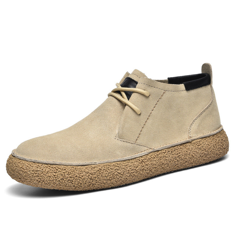 Wildlederschuhe – Strukturierte Sohle – Schnürschuhe – Desert Shoes – Herrenschuhe-Chaps Herrenmode