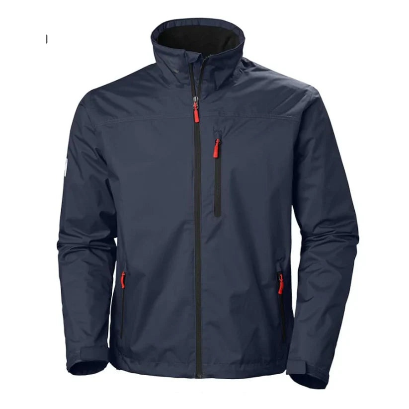 Windbreaker Jacke – Leichte Outdoor-Laufjacke mit Reißverschluss für Männer-Blau-S-Chaps Herrenmode