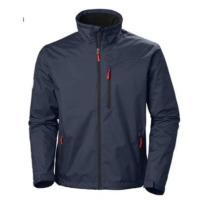 Windbreaker Jacke – Leichte Outdoor-Laufjacke mit Reißverschluss für Männer-Blau-S-Chaps Herrenmode