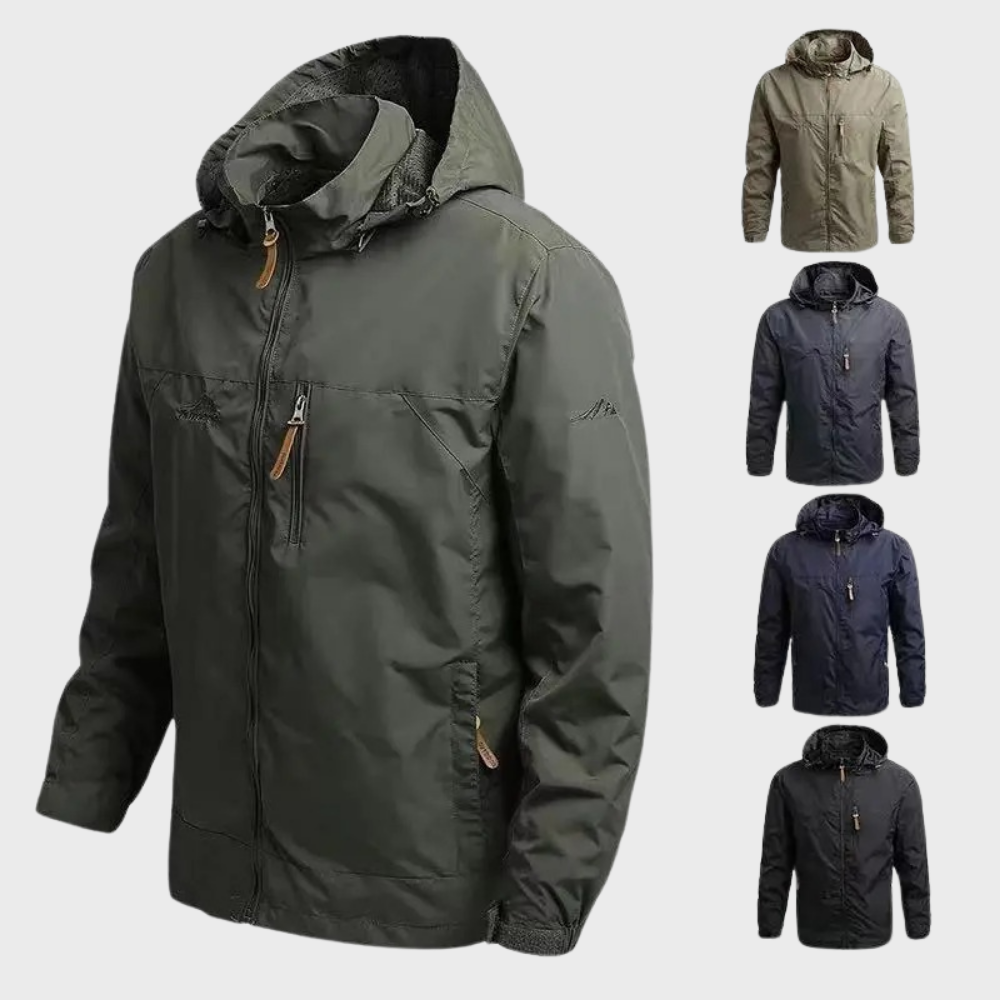 Windbreaker Jacke | Wasserdicht | Kapuzenjacke | Parka Jacke | Herrenjacken-Chaps Herrenmode