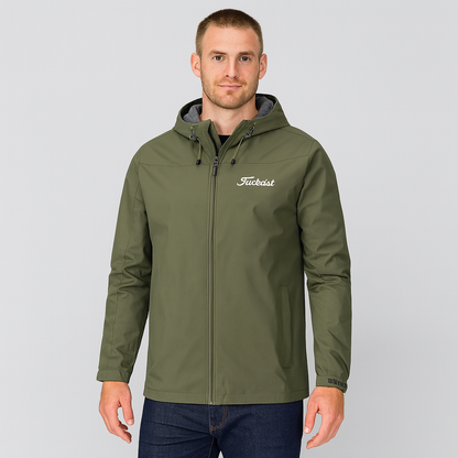 Windbreaker Jacke – Wasserdichte Outdoor-Jacke mit Reißverschluss für Männer-Grün-S-Chaps Herrenmode