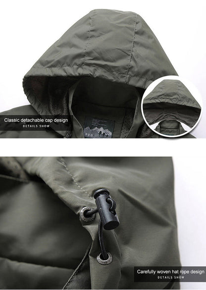 Windbreaker-Jacke – winddichte Outdoor-Softshelljacke mit Kapuze für Herren-Chaps Herrenmode