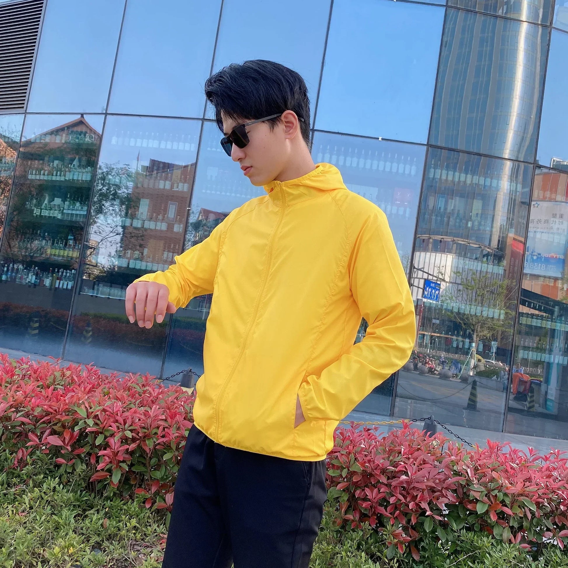 Windjacke | Mit Kapuze | Reißverschluss | Leichte Jacke | Herrenjacke-Chaps Herrenmode