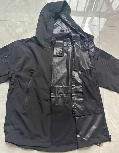 Windjacke | Mit Kapuze | Taktisch | Outdoor-Jacke | Wasserdichte Regenjacke für Männer-Chaps Herrenmode