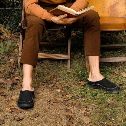 Winter Clogs | Warm | Fell gefüttert | Slipper | Herren Hausschuhe-Chaps Herrenmode