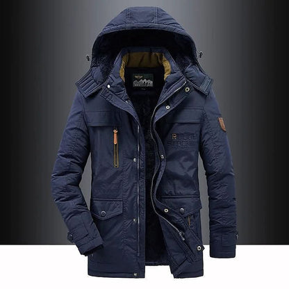 Winter Parka - Warme, mit Fleece gefütterte Winterjacke mit Kapuze für Männer-Chaps Herrenmode