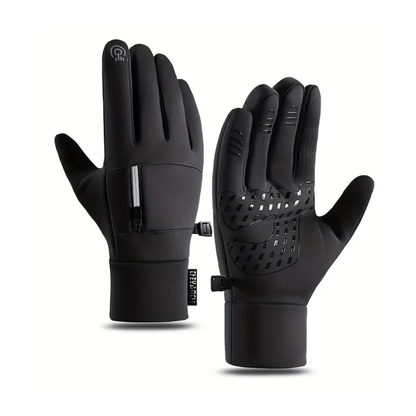 Winterhandschuhe Herren | Fleecefutter | Reißverschlussfach | Touchscreen-Chaps Herrenmode