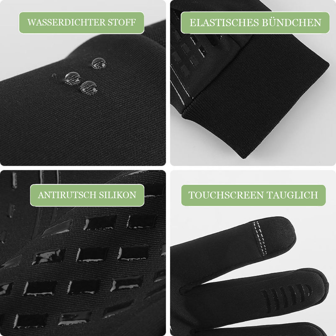 Winterhandschuhe Herren | Fleecefutter | Reißverschlussfach | Touchscreen-Chaps Herrenmode