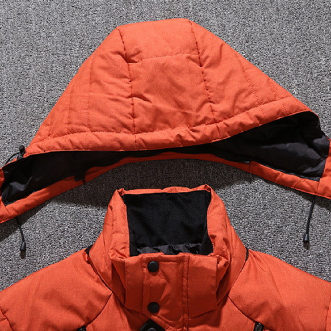 Winterjacke - Herren Zip-Up Kapuzenpuffer Daunenjacke-Chaps Herrenmode