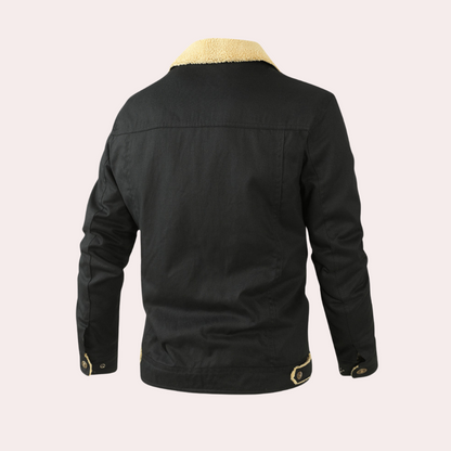 Winterjacke – kurz – mit Fleecefutter – Jacke mit Sherpa-Futter – Winterjacke für Männer-Chaps Herrenmode