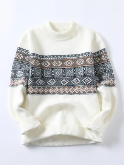Winterpullover | Rundhalsausschnitt | Lockere Passform | Strickpullover | Herrenpullover-Chaps Herrenmode