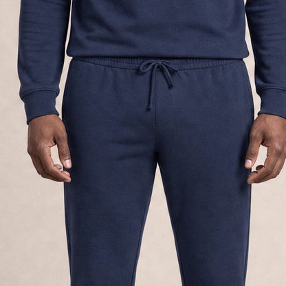 Hausanzug Herren | Hoodie und Jogginghose | Lyocell | Marineblau