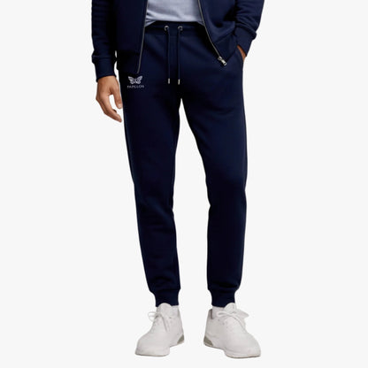 Dunkelblaue Jogginghose mit Kordel am Bund und Bündchen am Knöchel | Chaps Herrenmode