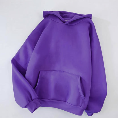 Kapuzenpullover Herren | Fleece | Kängurutasche | Basic