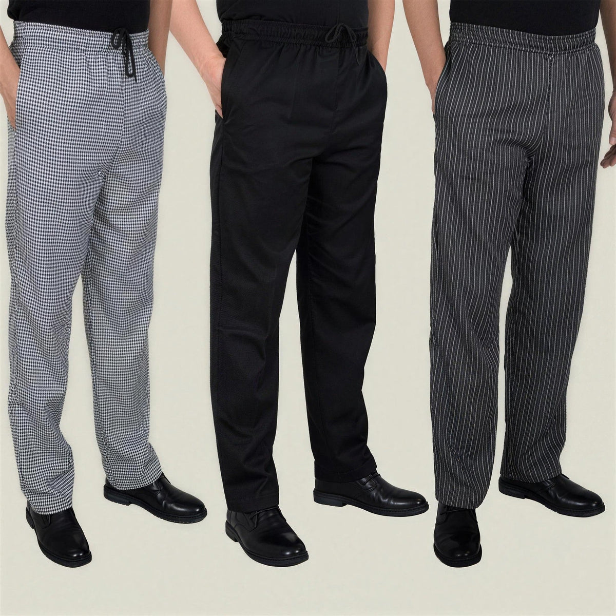 Schlupfhose Herren | Gummizug | Seitentaschen | Küche und Service-Chaps Herrenmode