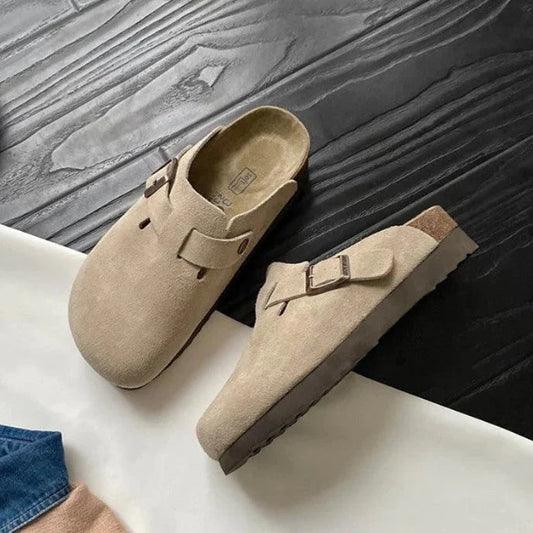 Clogs Herren | Verstellbare Schnalle | Zum Hineinschlüpfen-Beige-35-Chaps Herrenmode