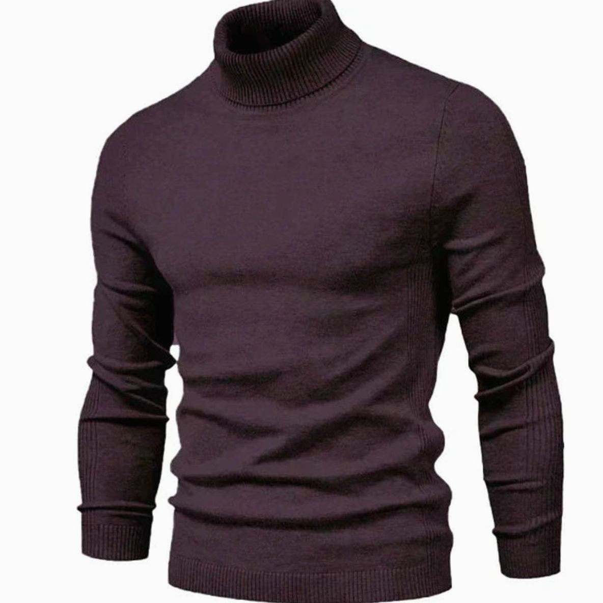 Slim Fit Rollkragenpullover Herren | Feinstrick | Rippkragen