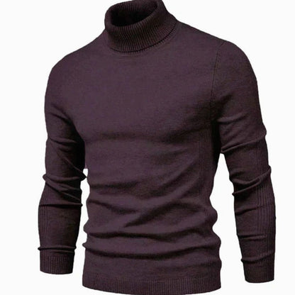 Slim Fit Rollkragenpullover Herren | Feinstrick | Rippkragen