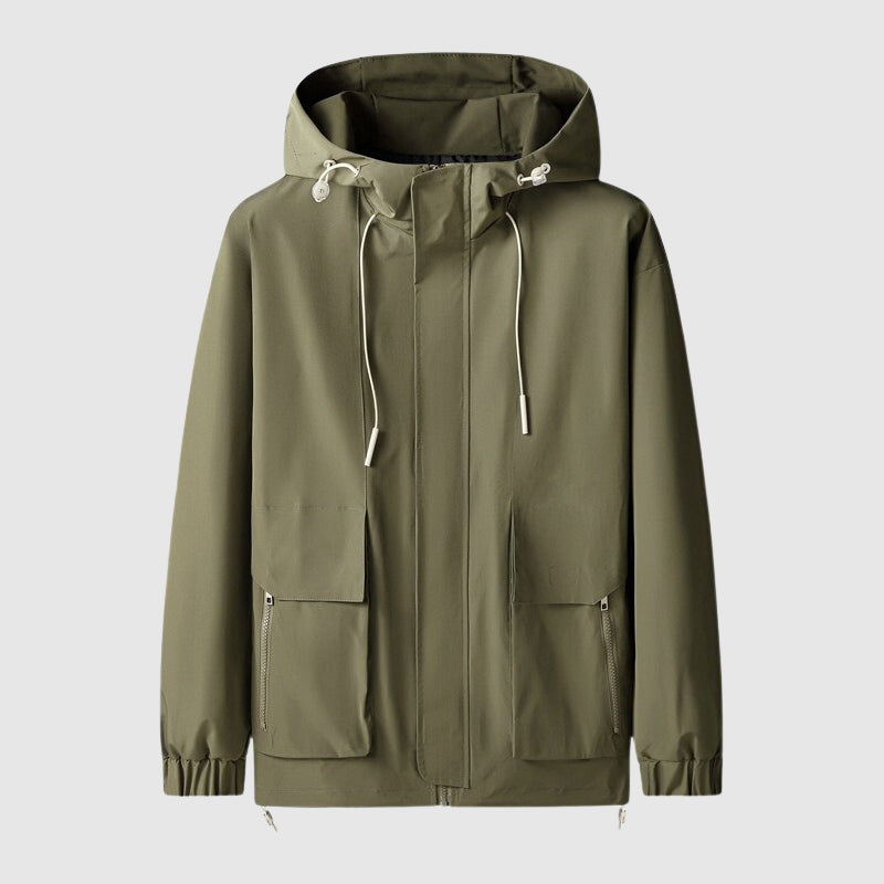 Leichter Windbreaker Herren | Kapuze | Wasserabweisend | Winddicht