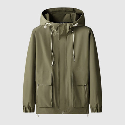 Leichter Windbreaker Herren | Kapuze | Wasserabweisend | Winddicht
