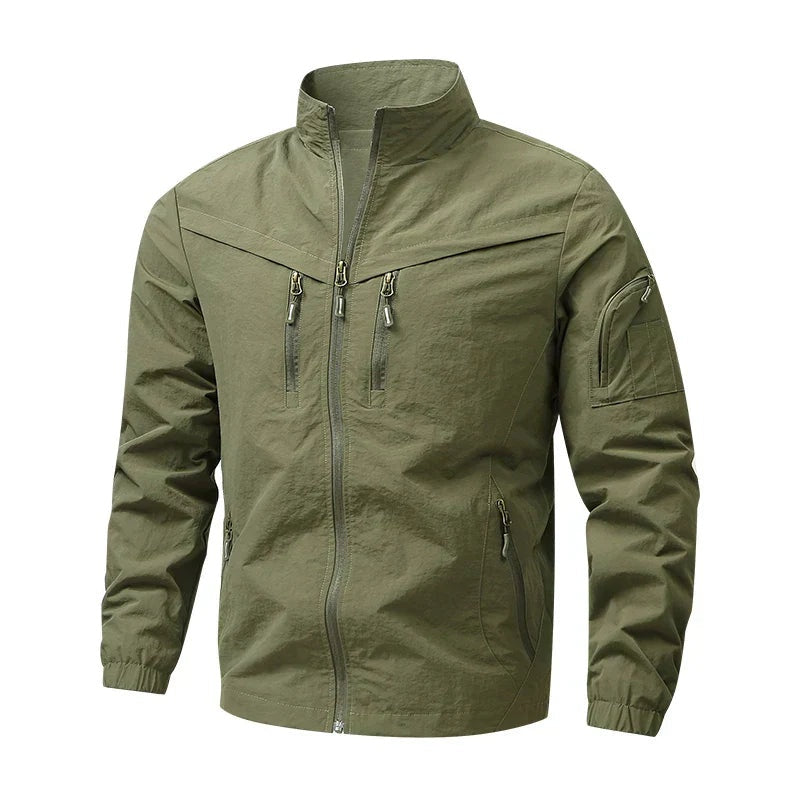 Fieldjacke Herren | Stehkragen | Wetterfest | Ärmeltasche