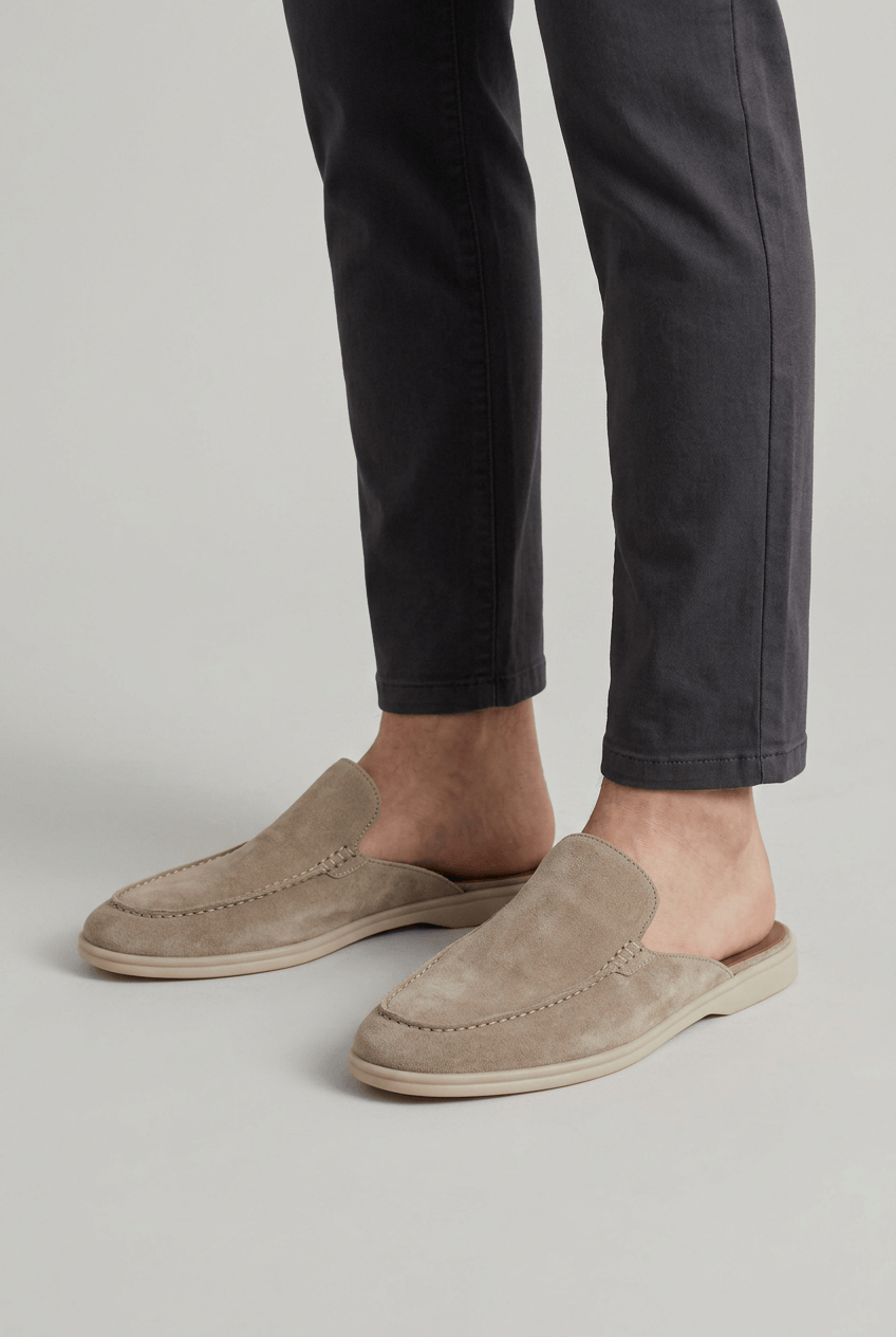 Pantoletten Herren | Offene Ferse | Leicht-Chaps Herrenmode