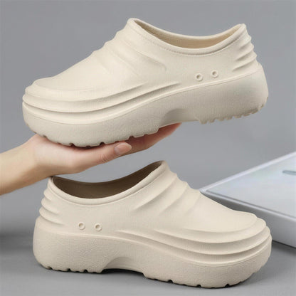 Küchenschuhe Herren | Clogs | Geschlossen | Rutschfest | Wasserdicht-Beige-39-Chaps Herrenmode
