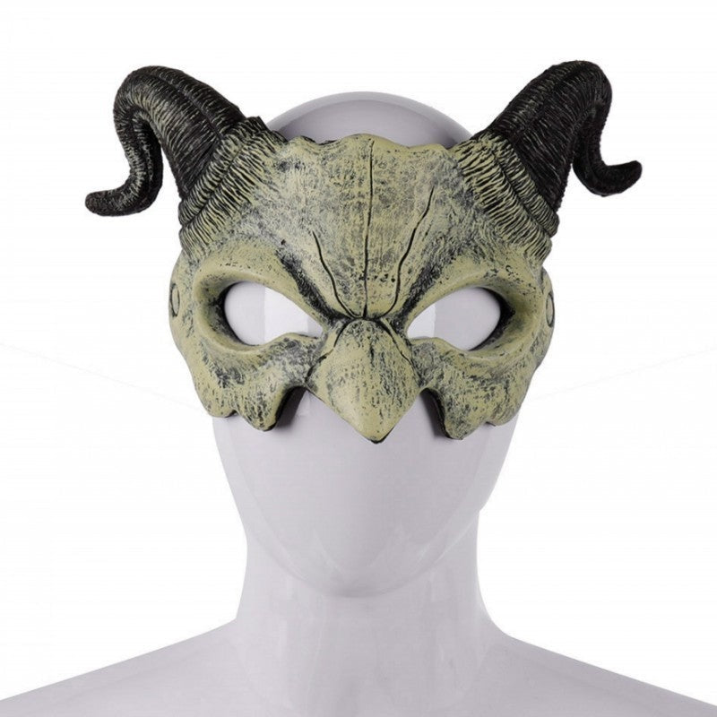 Teufel Halbmaske | Hörner | 5 Designs | Halloween Maske