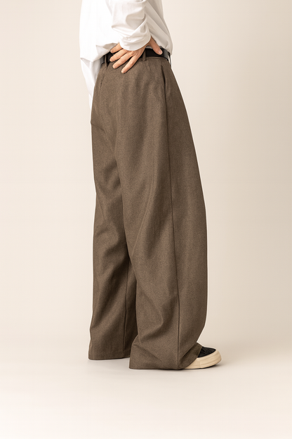 Anzughose Herren | Bundfalten | Weites Bein | Hohe Taille-Chaps Herrenmode